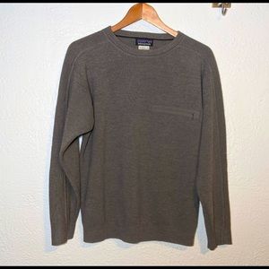 Patagonia 100% Wool Zip Pocket Crewneck Pullover Sweater M